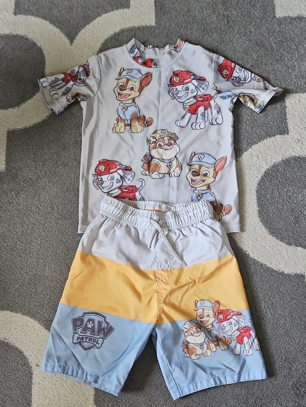 Paw Patrol Kids Swim Set — Light Gray, Yellow, Light Blue
